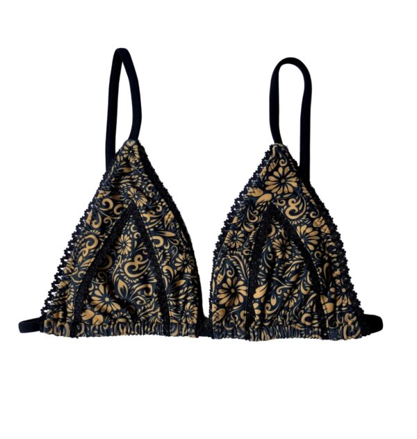 New! VL X KARTINI - Recycled Bikini set JAVA LACE, batik yellow gold - Bild 4